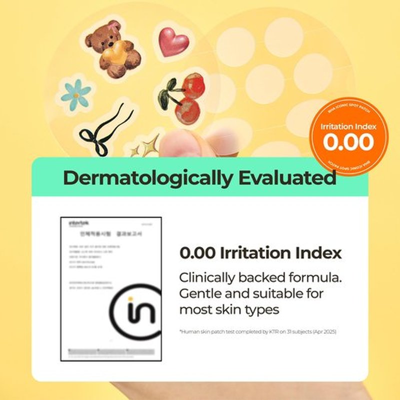 SINSURU BHA Iconic Spot Patch with Mirror Case - Hydrocolloid Patches with 5,000ppm Salicylic Acid - Day & Night Zit Patch for Targeted Sebum Care & Stylish Wear
