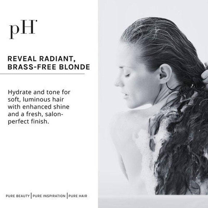 pH PURE HAIR Ice Blonde Shampoo & Leave-In Detangler Spray for Blonde Hair | Shampoo with Illipe Butter & Jasmine Extract, Sulfate-Free, Fragrance Infused for Softness & Shine - 8.45 Oz