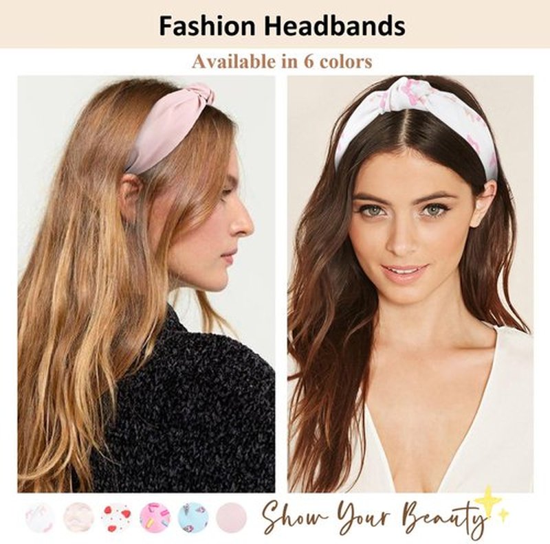 TERSE Headbands for Women Girls, Fashion Knotted Head Bands for Women's Hair Christmas Stocking Stuffers