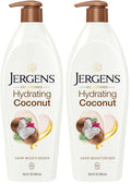 Jergens Hydrating Coconut Body Moisturizer, Infused with Coconut Oil, Dermatologist Tested, Hand and Body Lotion for Dry Skin, 26.5 Oz (Pack of 2)