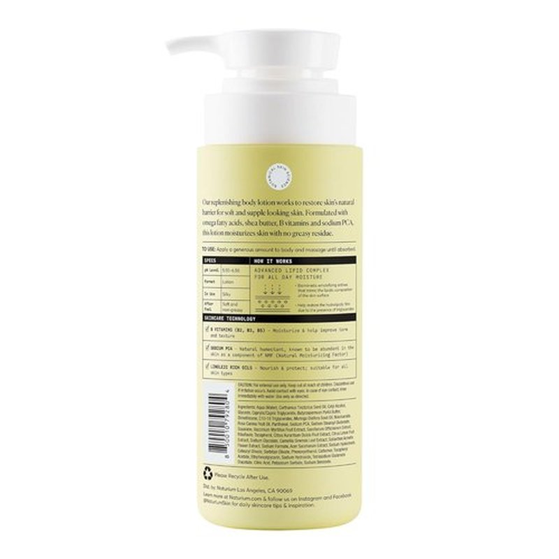 Naturium Bio-Lipid Restoring Body Lotion - Fragrance-Free Moisturizer with Shea Butter | 14 oz