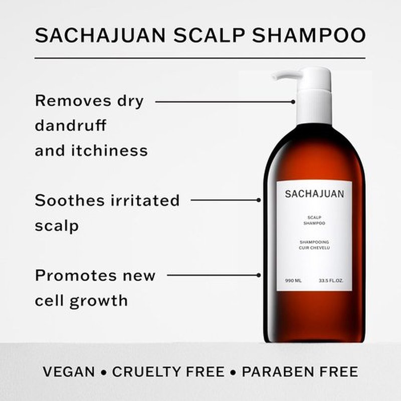 SACHAJUAN Scalp Shampoo - Soothing Relief for Dry, Itchy Scalps | 8.4 oz
