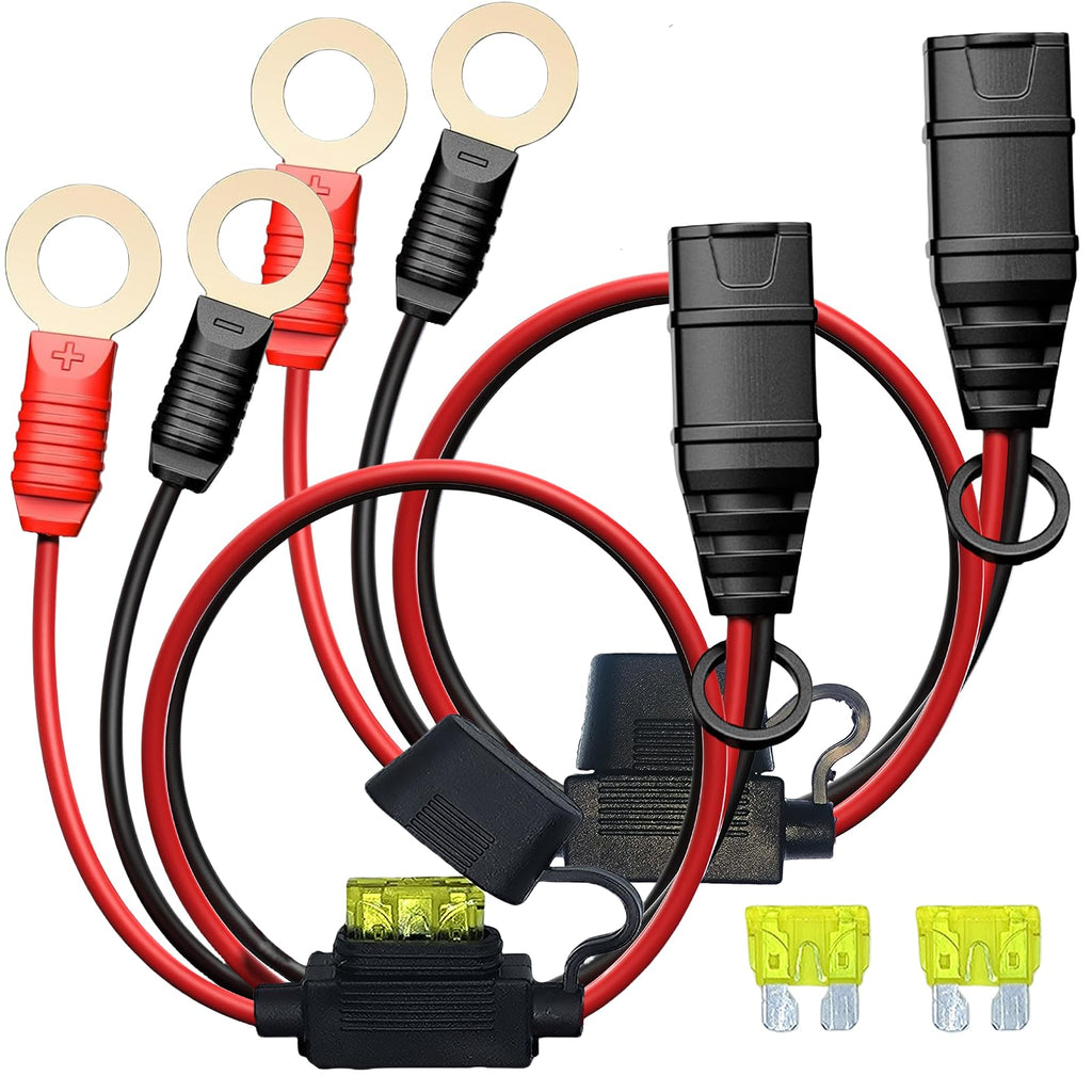 2 Pack GC008 X-Connect fit for NOCO Battery Charger Accessories Cables,M10 (3/8in) XL Eyelet Terminal,Replacement NOCO Battery Connector Smart Batteries Trickle Charger Cable