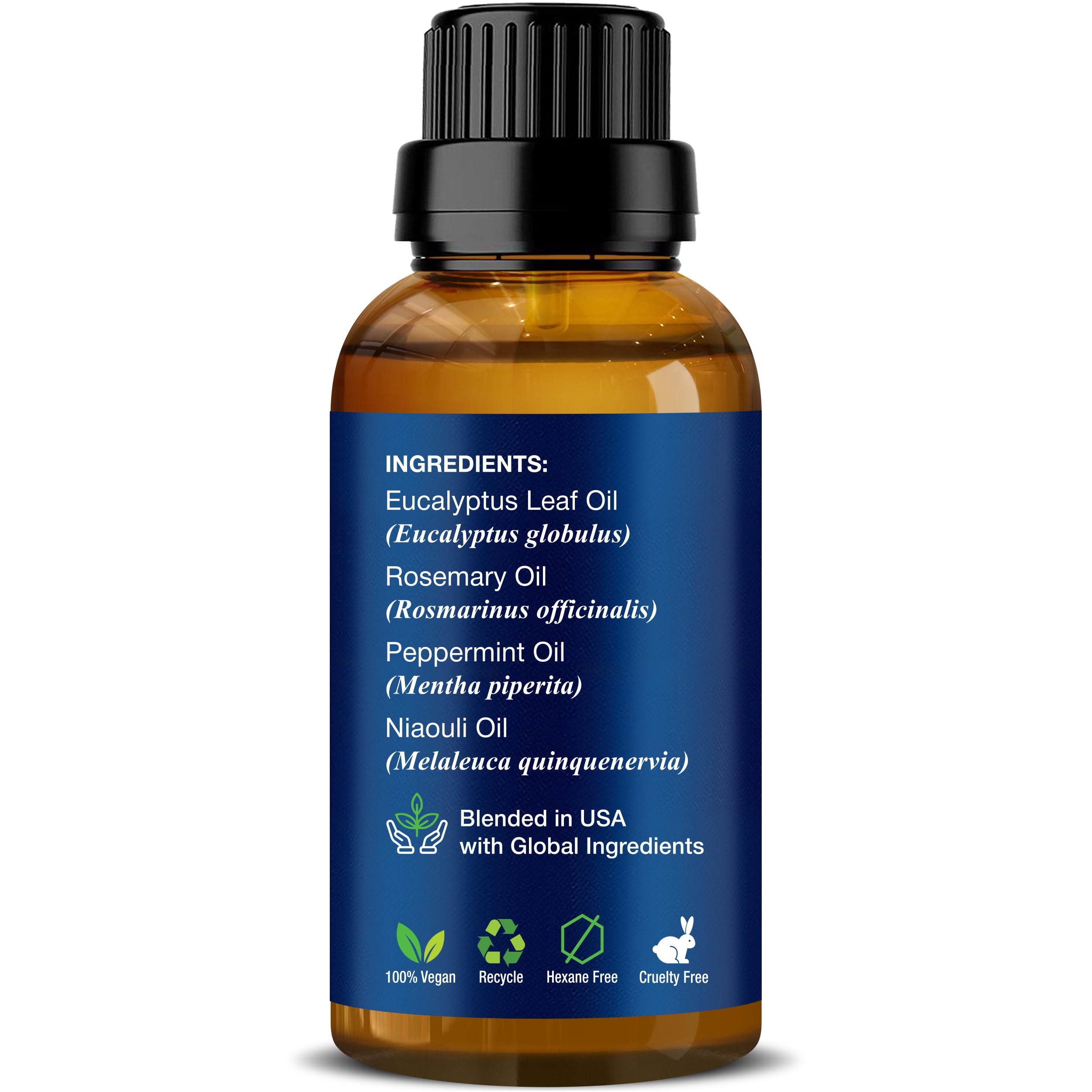 Breathe Essential Oil Blend 30 ml - Breath Sinus Relief with Menthol Oils - for Humidifiers, Diffusers, and Aromatherapy - Nexon Botanics