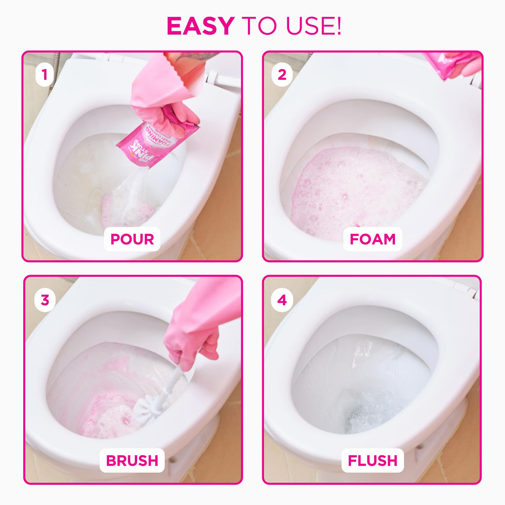 Stardrops - The Pink Stuff - The Miracle Power Foaming Toilet Cleaner - 2 Treatments - Self Activating Pink Foam Pack of 1 (7 Ounce)