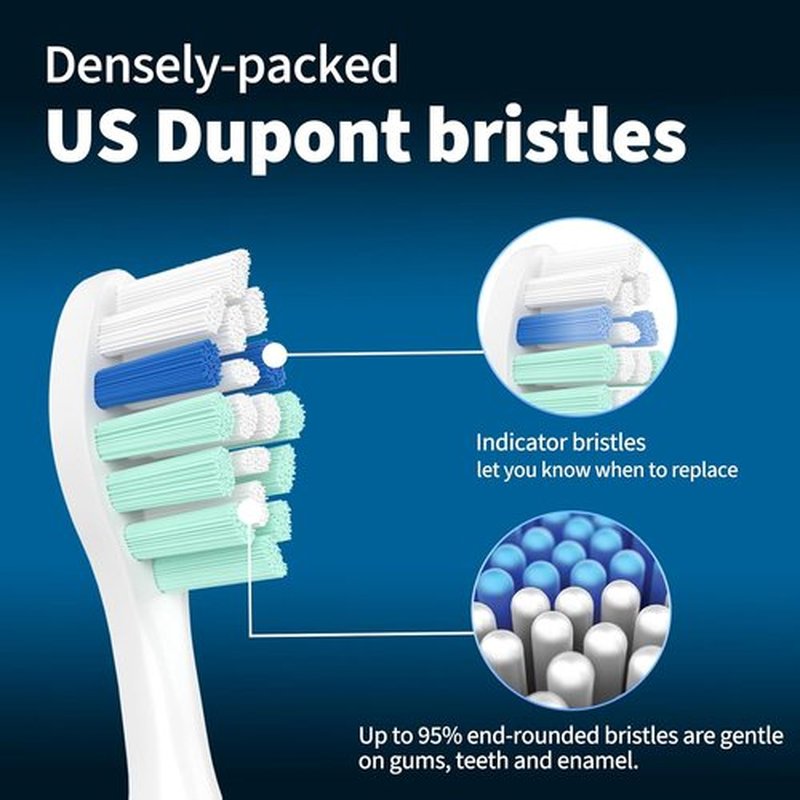 Philips Sonicare Replacement Toothbrush Heads - Compatible C2 C1 4100 | 12-Pack Electric Brush Heads