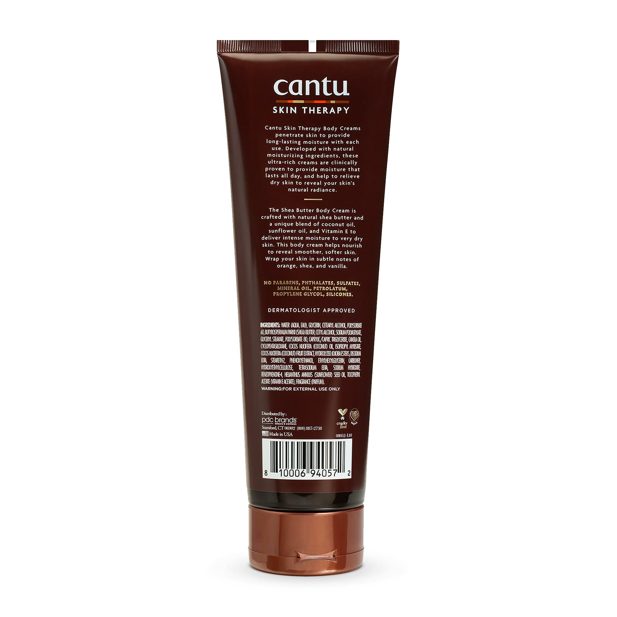 Cantu Skin Therapy Shea Butter Nourishing Body Cream for very Dry Skin, 8.5 Ounce