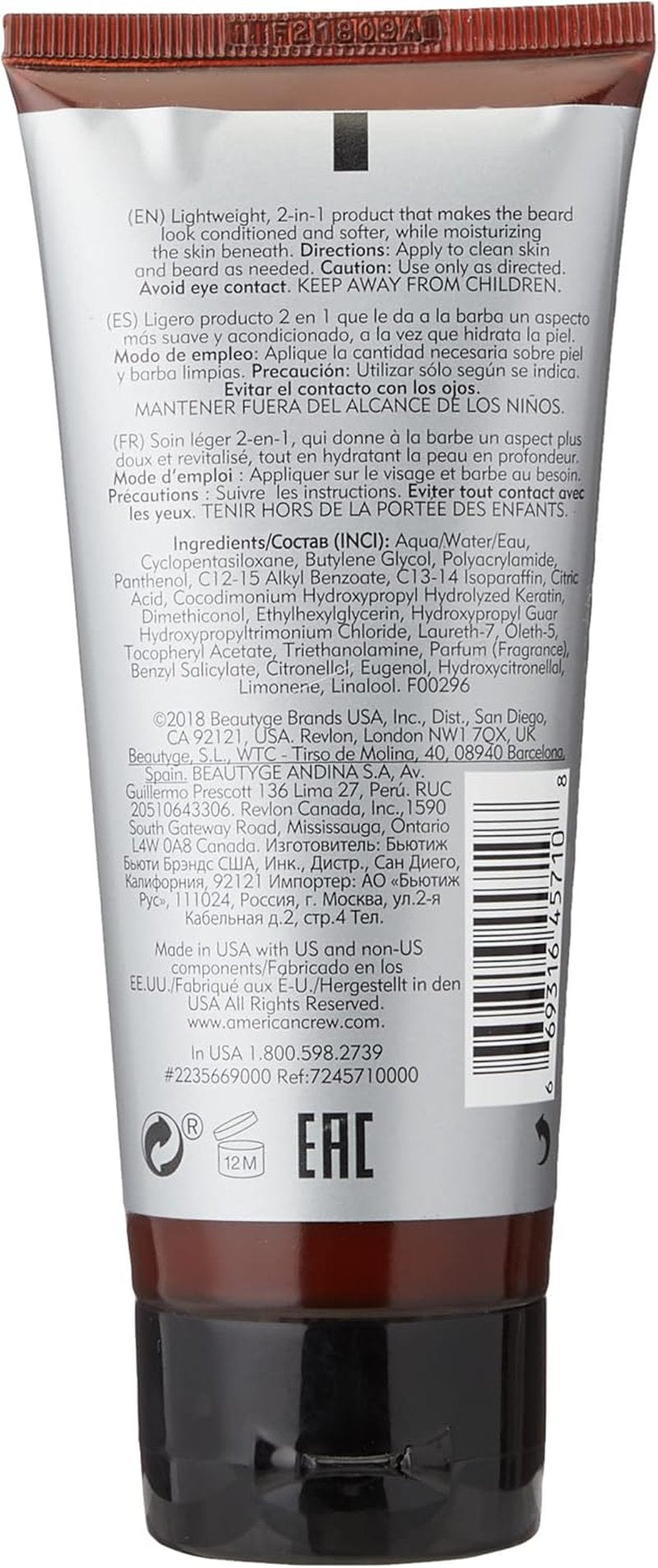 American Crew Shaving Moisturizer & Beard Conditioner - 3.4 Ounce Hydrating Formula