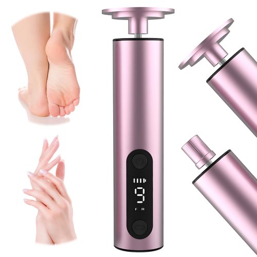 Electric Foot Callus Remover - 9-Speed Adjustable, Callus Remover for Feet with LED Display, Rechargeable & Wireless Pedicure Tools for Dead Skin