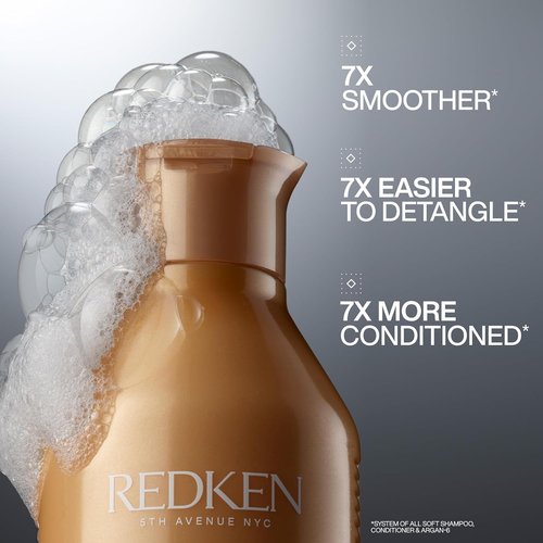 Redken All Soft Shampoo - Moisturizing Formula with Argan Oil for Soft, Hydrated Hair | Safe for Color-Treated Hair