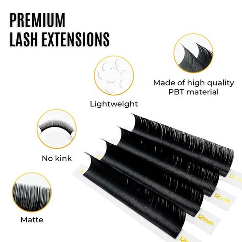 Individual Lashes Semi Permanent Mink Lashes by STACY LASH | Volume & Classic Lash Extensions | D Curl Eye Lashes | Eyelash Extension Supplies for Lash Tech | 16-Rows Lash Tray | D-0.15-MIX 8-15