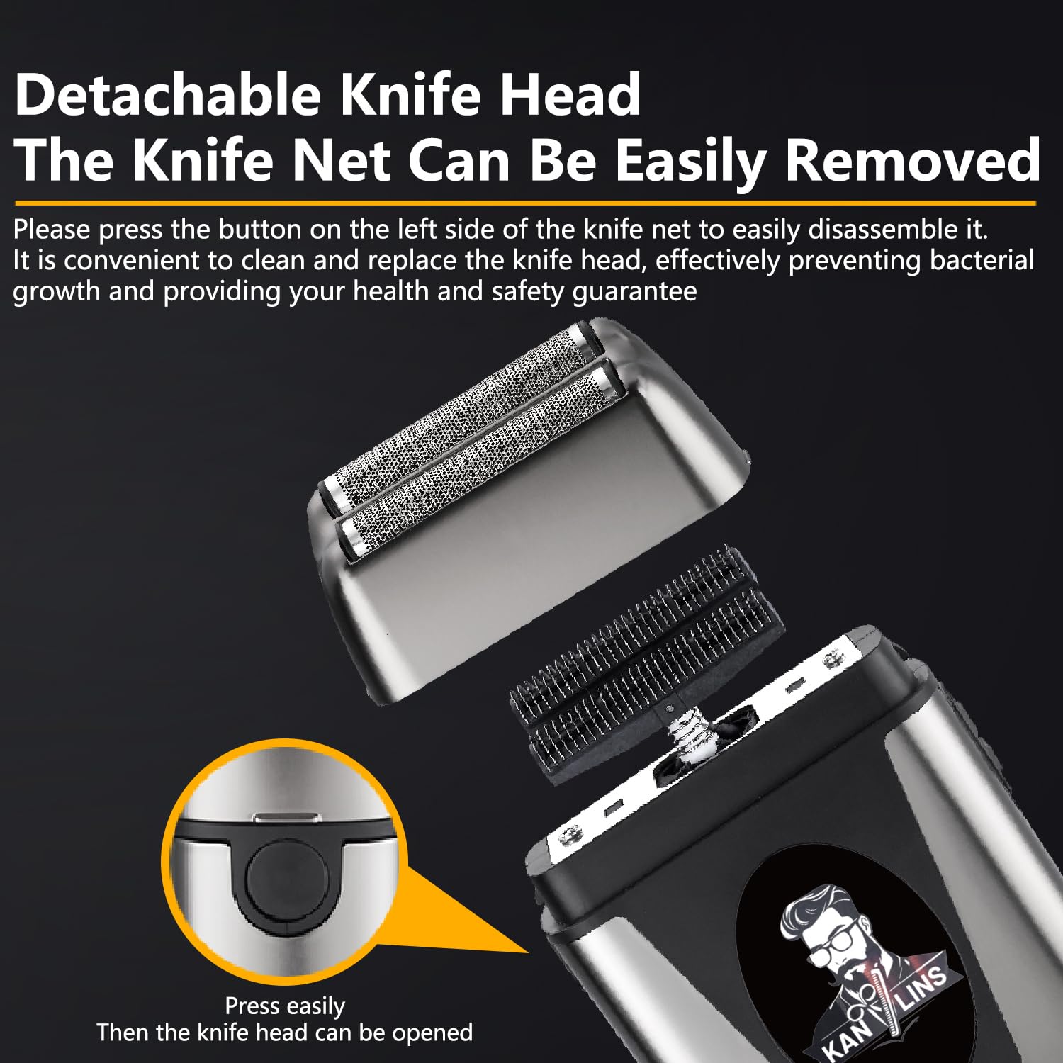 Electric Foil Shavers for Men, Brushless high-Speed Motor Electric Razor, Bald Head Shavers, Face Shaving Beard Trimmer with LCD Display