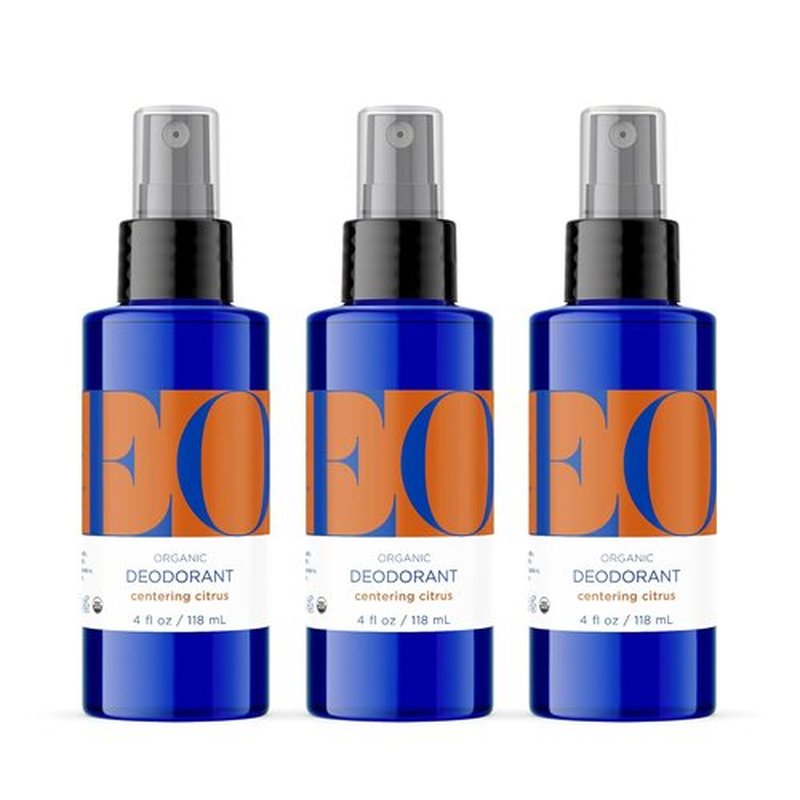 EO Organic Deodorant Spray - Citrus Scent | 4 Ounce (Pack of 3) | Made with Essential Oils for All