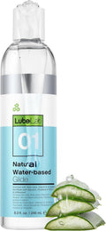 Lubelab Water-Based Personal Lubricant - 8.3 Fl Oz Aloe & Vitamin E, Hypoallergenic, pH-Balanced Gel