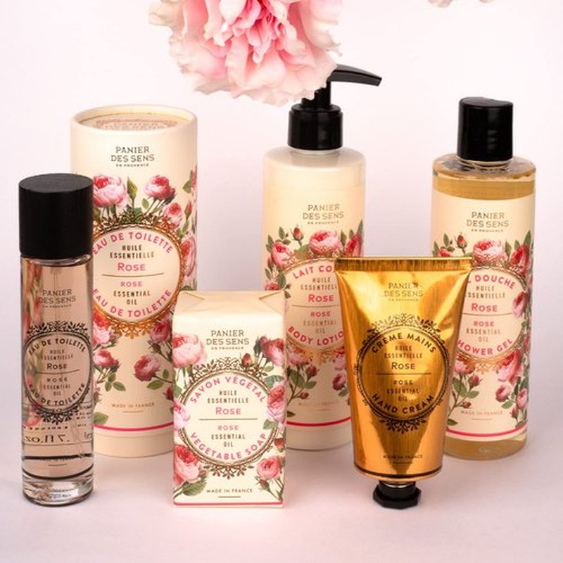 Panier des Sens - Rose Hand & Body Lotion for Dry Skin | Hydrating Cream with Shea Butter & Olive Oil - 8.45 Fl Oz