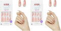 KISS Jelly Fantasy Press On Nails, Nail glue included, 'Jelly Cat', Multicolor, Long Size, Coffin Shape, Includes 28 Nails, 2g glue, 1 Manicure Stick, 1 Mini File (Pack of 2)