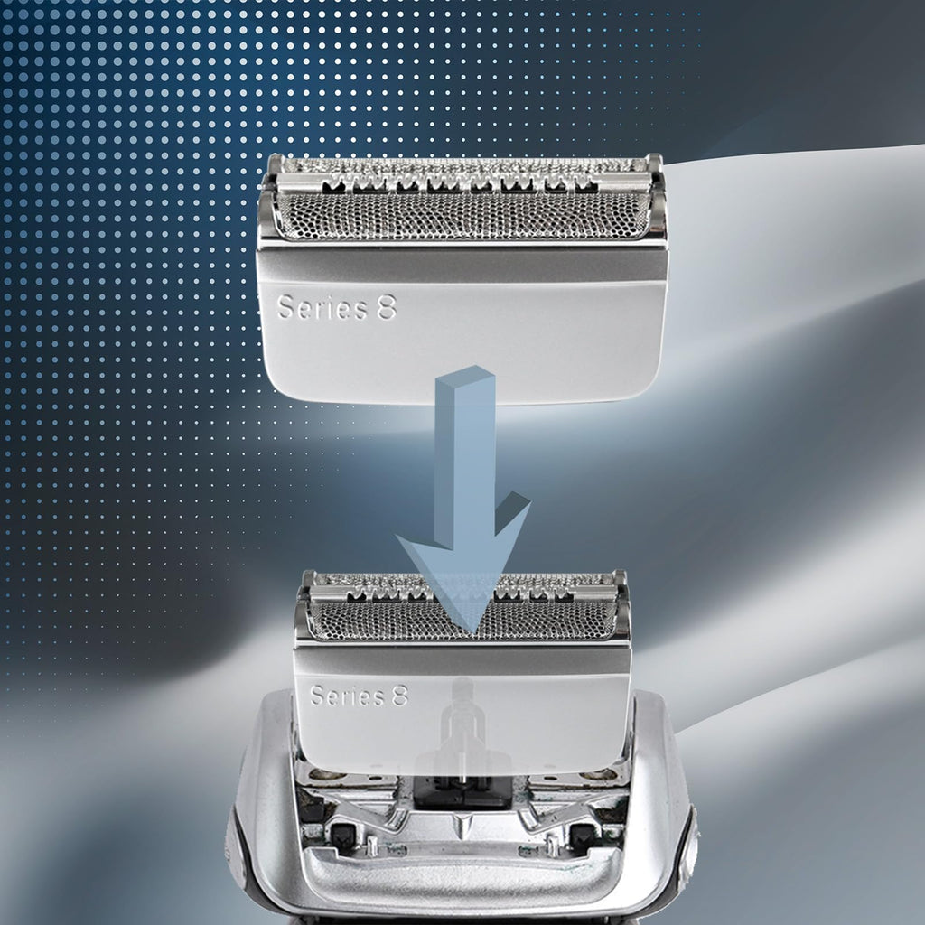JEVONG Series 8 Wet and Dry Replacement Heads for all S8 Razors, 83M Shaver Head With Smooth and Close Shaving, No Pulliing.