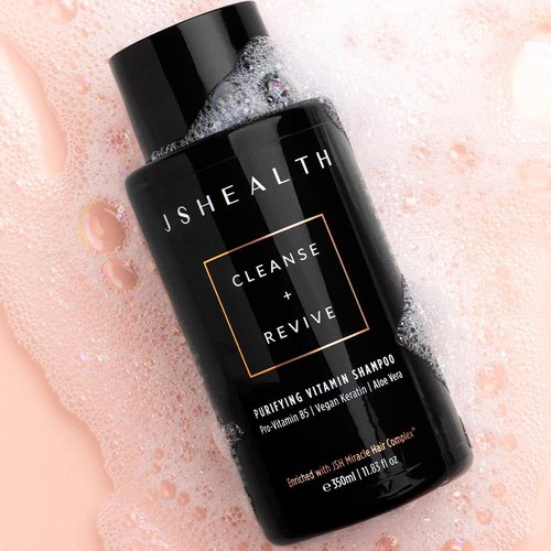 JSHealth Vitamin Shampoo - Sulfate-Free Formula with Vegan Keratin & Aloe Vera for Color Treated Hair | 11.83 fl oz