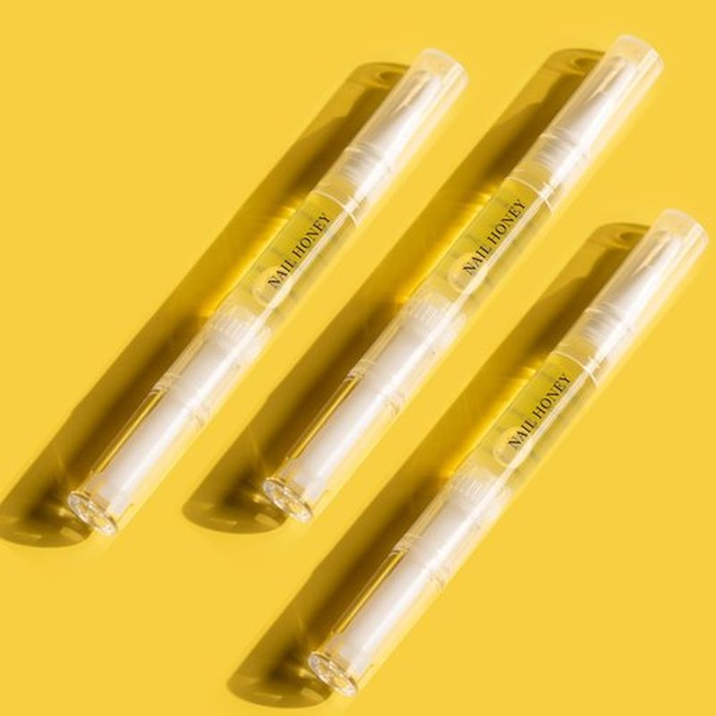 Twinkled T Nail Honey Cuticle Oil Pen - Organic Nail Growth Treatment for Dry Cuticles & Brittle Nails (2ml)