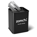 ZOMCHI Razor Blade Bank for Used Double Edge Safety Razor Blades, Black