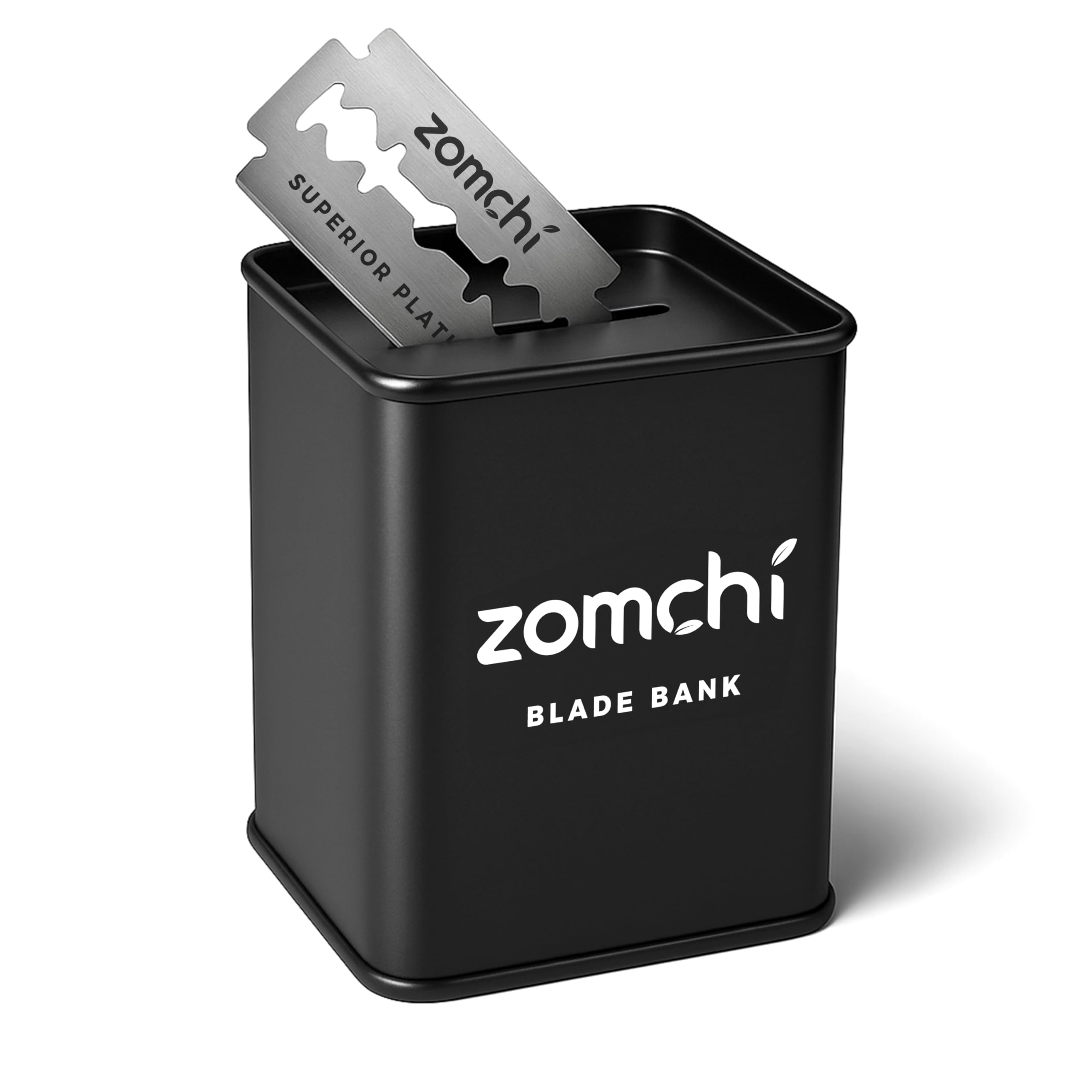 ZOMCHI Razor Blade Bank for Used Double Edge Safety Razor Blades, Black