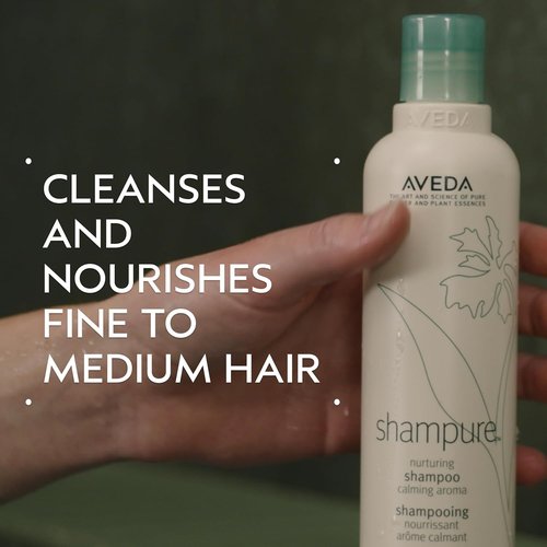 Aveda Shampure Nurturing Shampoo - Gently Cleanses & Nourishes Fine to Medium Hair | 96% Naturally Derived with Abyssinian Oil & Calming Lavender Aroma