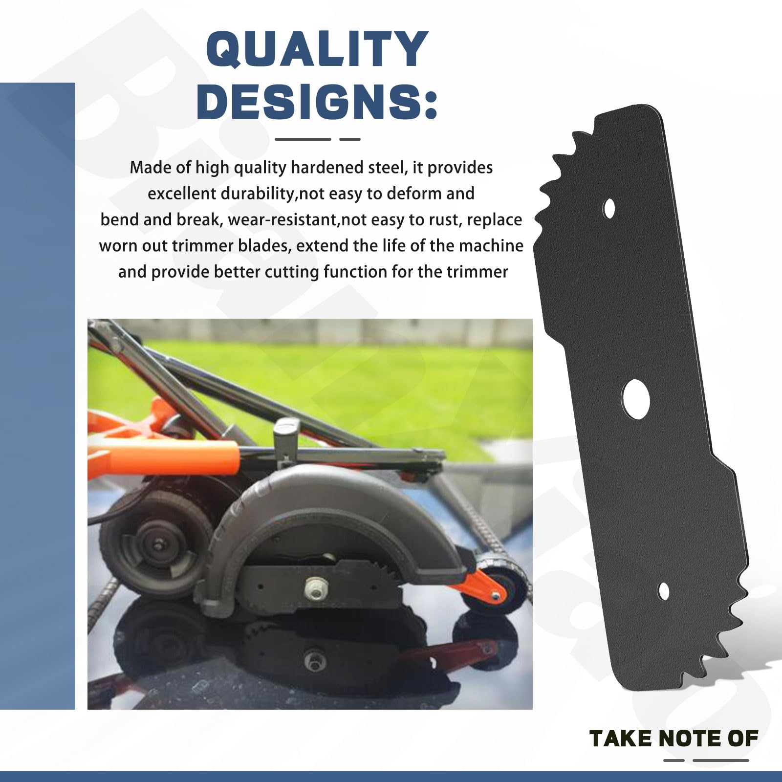 BianXiao 2 Pcs Edge Hog Heavy-Duty Edger Replacement Blade EB-007 7-1/2" W/4 Wear Indicators 243797-00 Fits for Black & Decker Craftsman String Trimmer/Edger LE750 LE710 LE760 EH1000 CMEED400