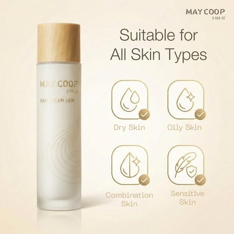 May COOP Cream Skin Toner for Face | 2-in-1 Toner & Moisturizer for Deep Hydration | 85% Maple Sap, Lightweight Essence, Softening, Nourishing | Korean Skincare, Vegan, Clean Beauty, 3.71 fl.oz.