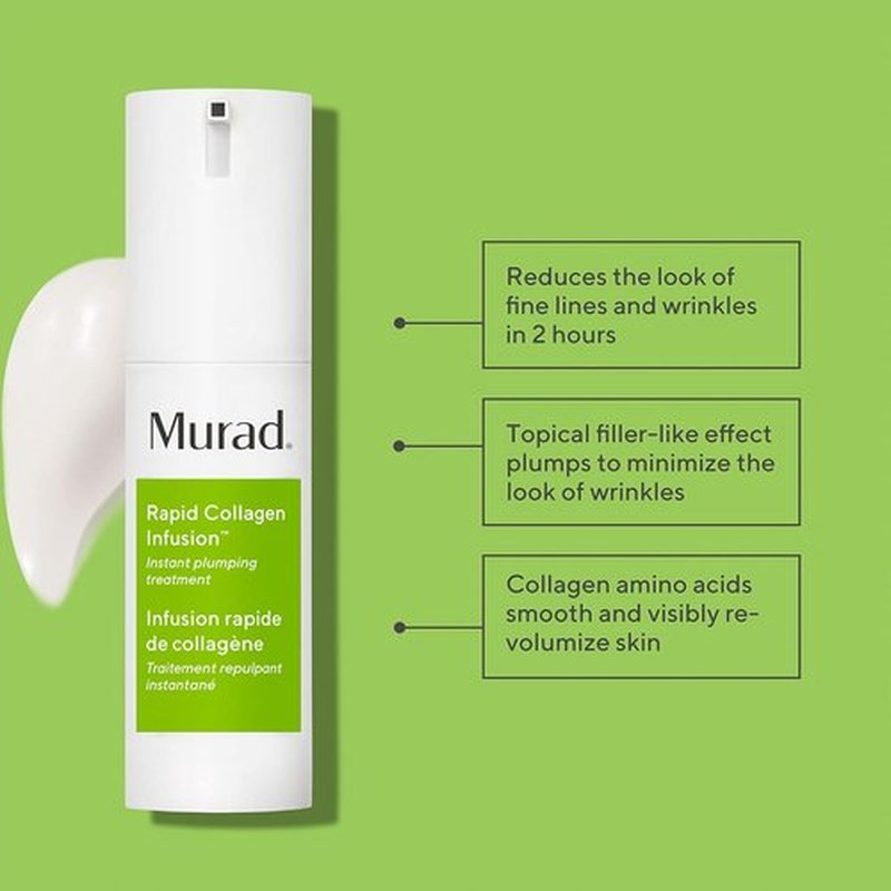 Murad Renewing Cleansing Cream & Rapid Collagen Infusion Set - Anti-Aging Duo for Firm, Plump Skin