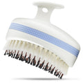 Wonsagain Scalp Massager with Double-Layer Bristles,Anti-Slip Rich-Lathering Hair Washing Shampoo Brush,Curved Scalp Scrubber with Better Head Fit for Dandruff Removal,Wet&Dry Use Scalp Stimulator.