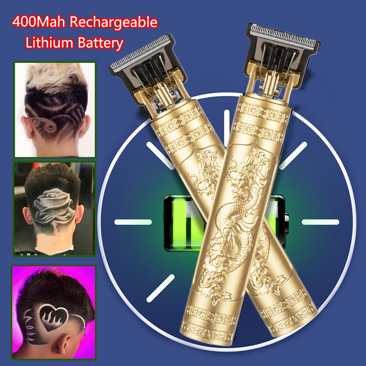 YIPINER Hair Clippers for Men, Cordless Hair Clippers, Hair Clipper with 10 Pieces Earpick