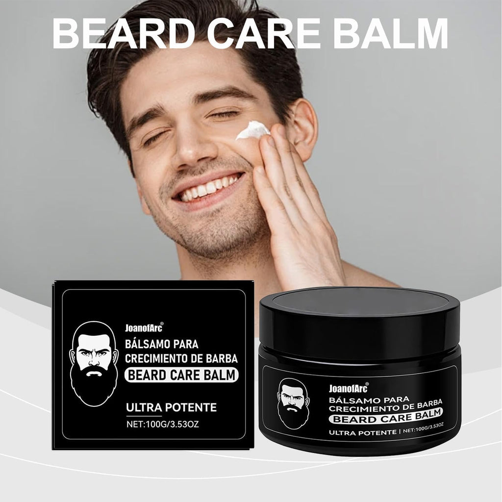 Beard Stimulating Balm for Men, Moisturizes & Strengthens Beard, Tames Flyaways & Hydrates Skin, 100 ml / 3.5 oz, Para Barba