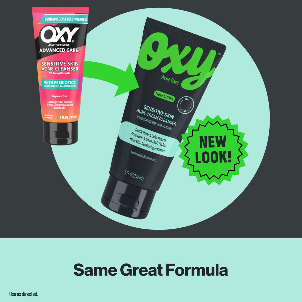 Oxy Sensitive Skin Acne Cream Cleanser (Pack of 2)