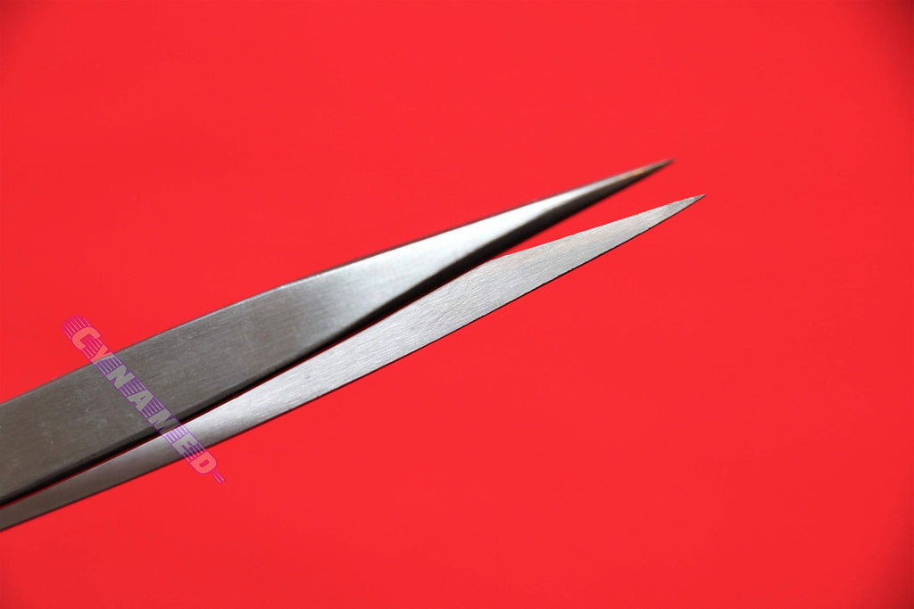 German Stainless Jewelry Forceps Fine Tip Repairment Tweezers Pair 2 ea Splinter Tweezers Cynamed