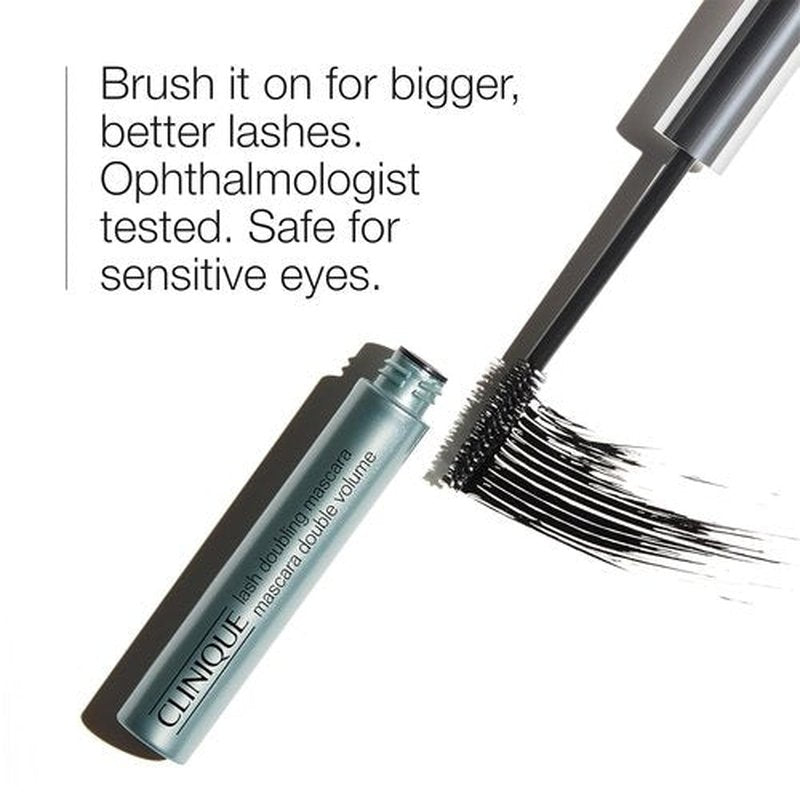 Clinique Lash Doubling Mascara - Lengthening & Defining Formula for Sensitive Eyes, Black, 1 Fl Oz