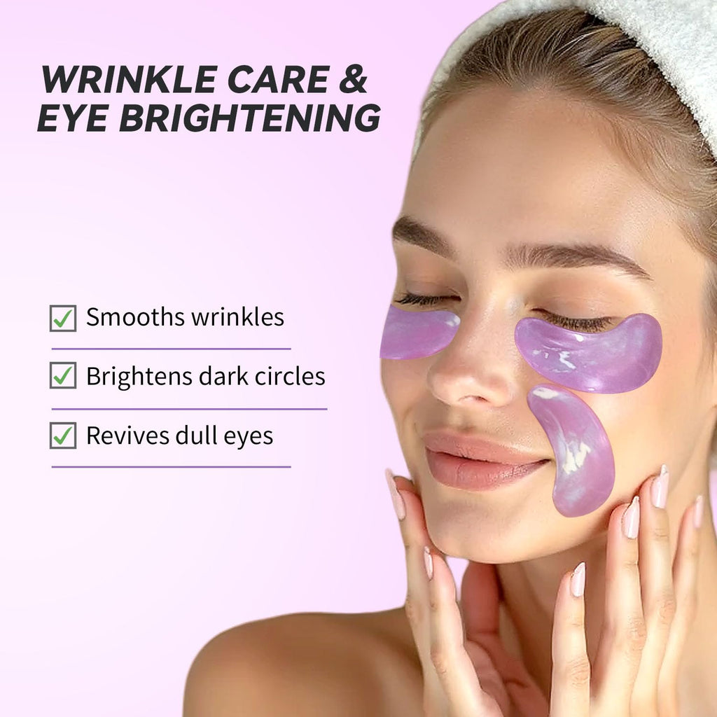Maskiss Retinol Under Eye Patches (24 Pairs), Purple Eye Masks for Dark Circles, Puffy Eyes & Wrinkles, Firming Collagen Eye Patches, Vegan Cruelty-Free Skincare Gifts for Women