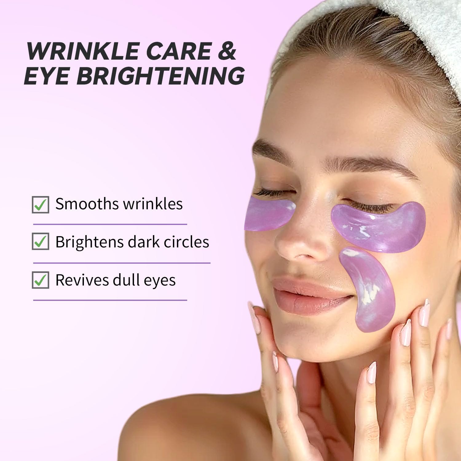 Maskiss Retinol Under Eye Patches (24 Pairs), Purple Eye Masks for Dark Circles, Puffy Eyes & Wrinkles, Firming Collagen Eye Patches, Vegan Cruelty-Free Skincare Gifts for Women