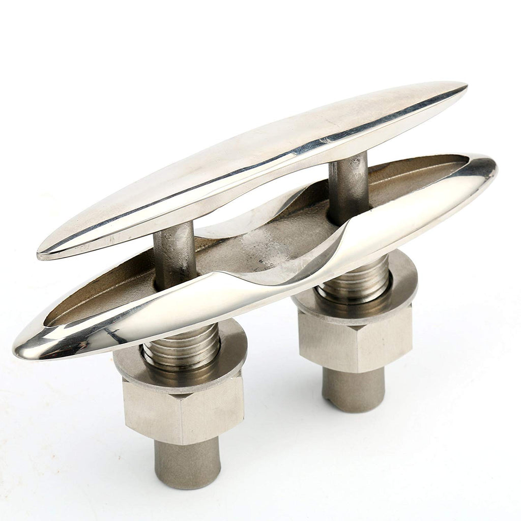 Amarine Made 2 Pack Stainless Steel 316 Pull Up Cleat - 6-1/2" -M0098S (2)