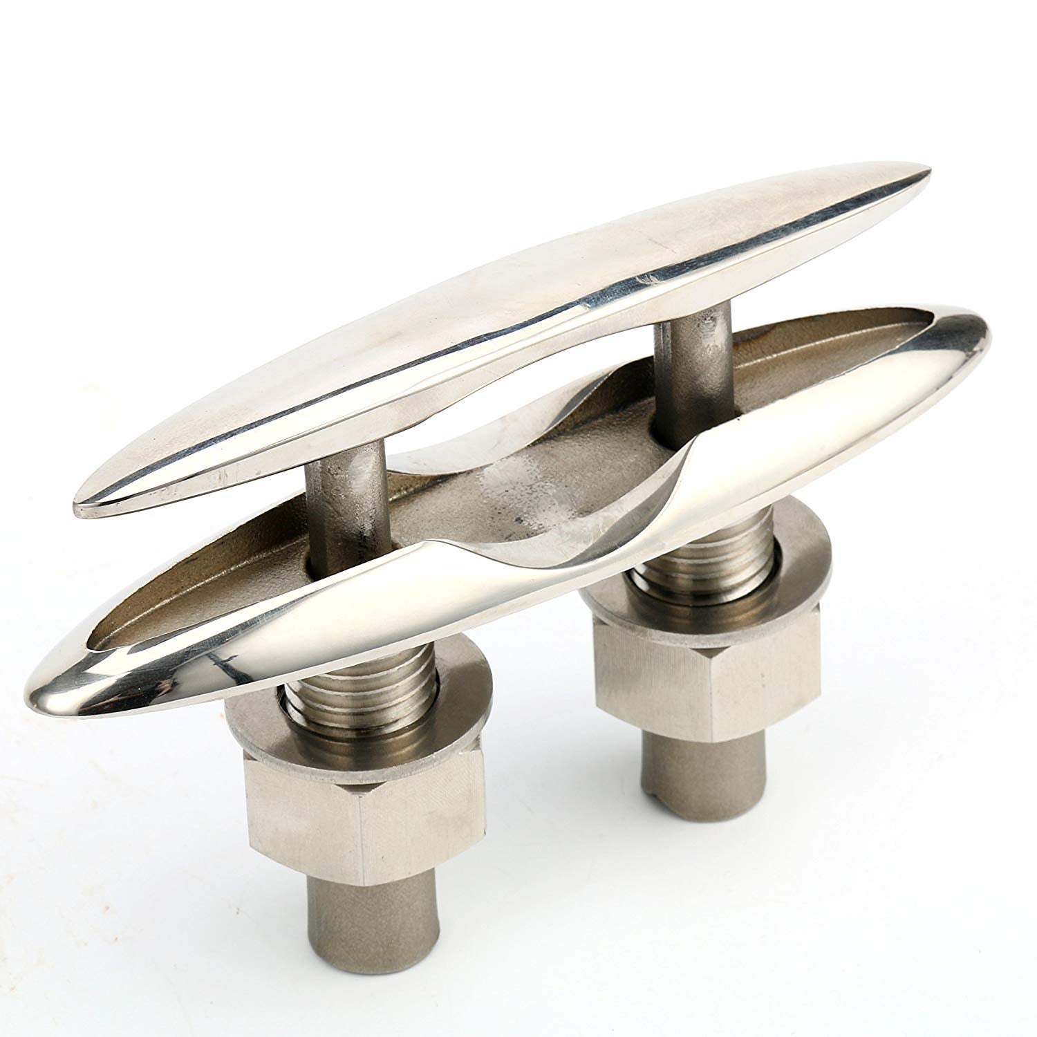 Amarine Made 2 Pack Stainless Steel 316 Pull Up Cleat - 6-1/2" -M0098S (2)