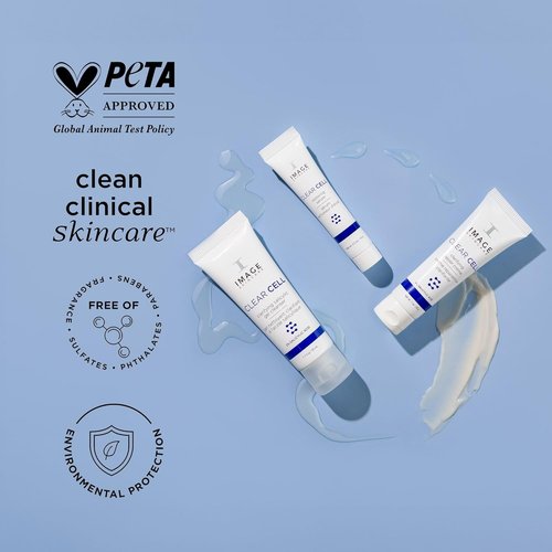 IMAGE Skincare Clear Cell - 3-Step Intro Regimen Set for Clear Pores & Healthy Skin | 3.2 Ounce