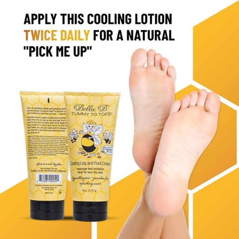 BELLA B Pregnancy Leg And Foot Cream 6 oz - Best Pregnancy Lotion For Feet - Made with Natural Ingredients - Bella B Lotion for Pregnancy Soreness