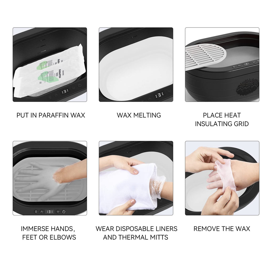 Paraffin Wax for Hand and Feet 12 Packs Unscented for Dry Skin Hydration