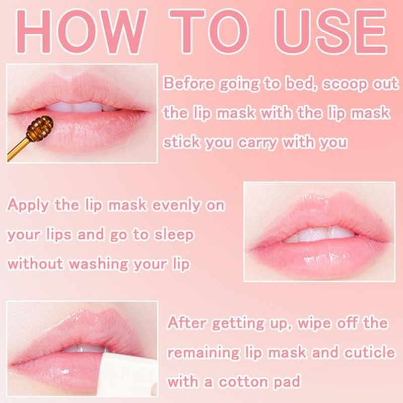 FNOLECY 9 PCS Bee Lip Balm Honey Pot, Strawberry Watermelon Cherry Coconut Peach Mint Grape Vanilla, Honey Lip Balm Bulk with Stick, Lip Mask Overnight Hydrating for Dry and Crack