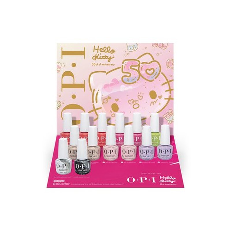OPI GelColor Big Celebration | Sheer Soft Neutral Shimmer UV Cure Gel Nail Polish | Hello Kitty Limited Edition Collection
