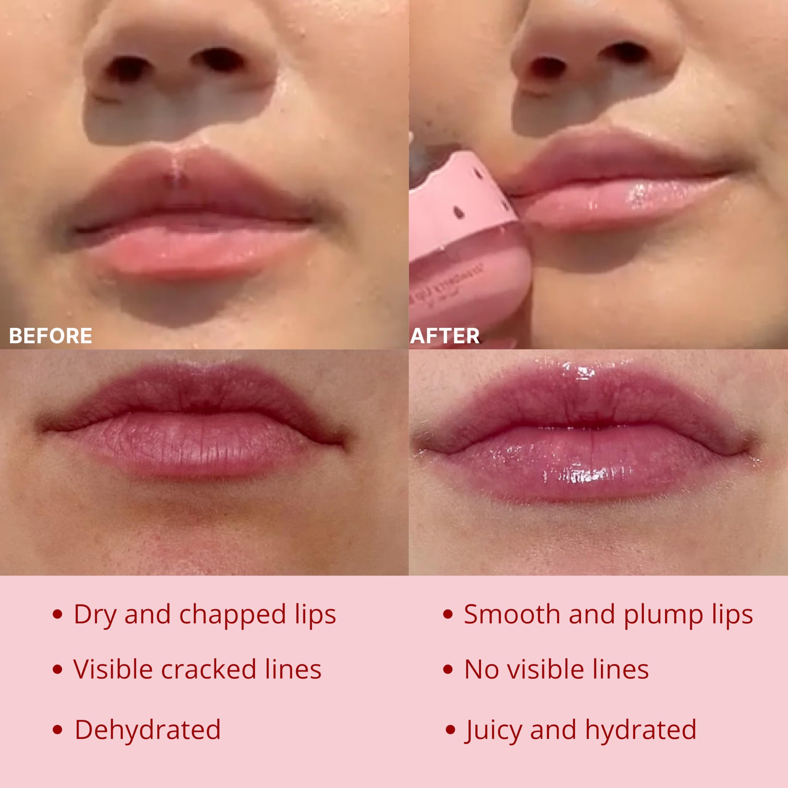 Original Bee Balm Lip Balm, Strawberry Hydrating Lip Balm, Lip Butter for Dry and Cracked Lips, Propolis Honey Lip Mask, Lip Moisturizing Mask, Reduces Lip Lines, Original Beeswax with Vitamin E
