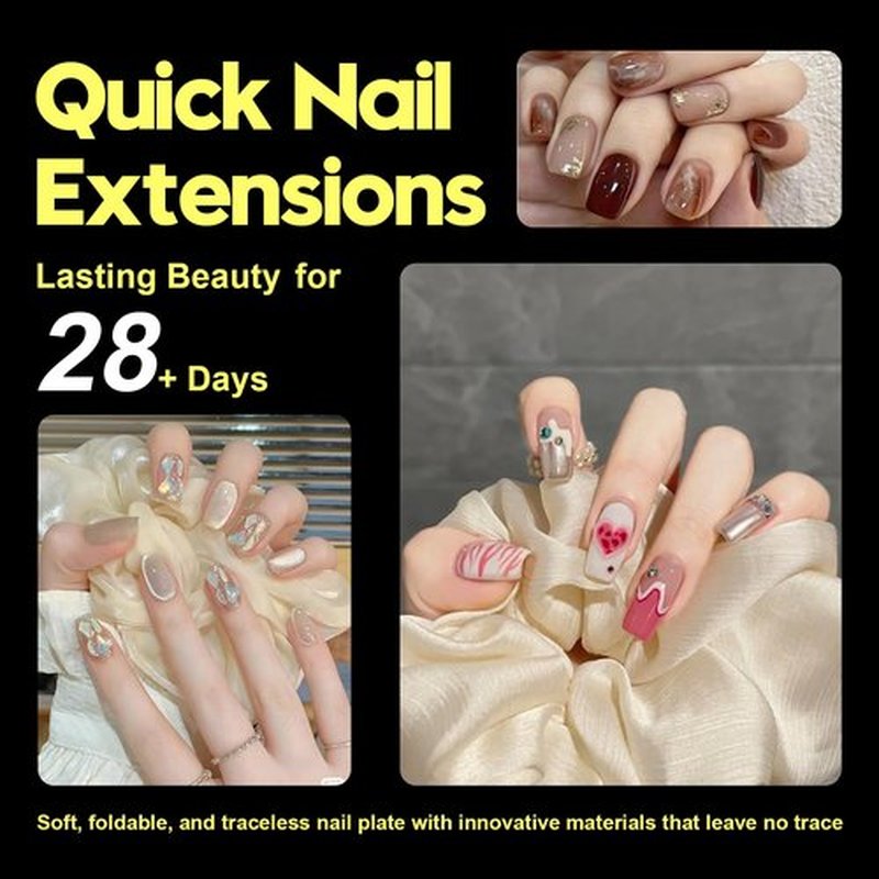 Kakufunny 120Pcs Square Press On Nails - Pre-Filed Soft Gel Full Cover Tips, Extra Short 12 Sizes, Half Matte Acrylic for Beginners, Salon & DIY at Home