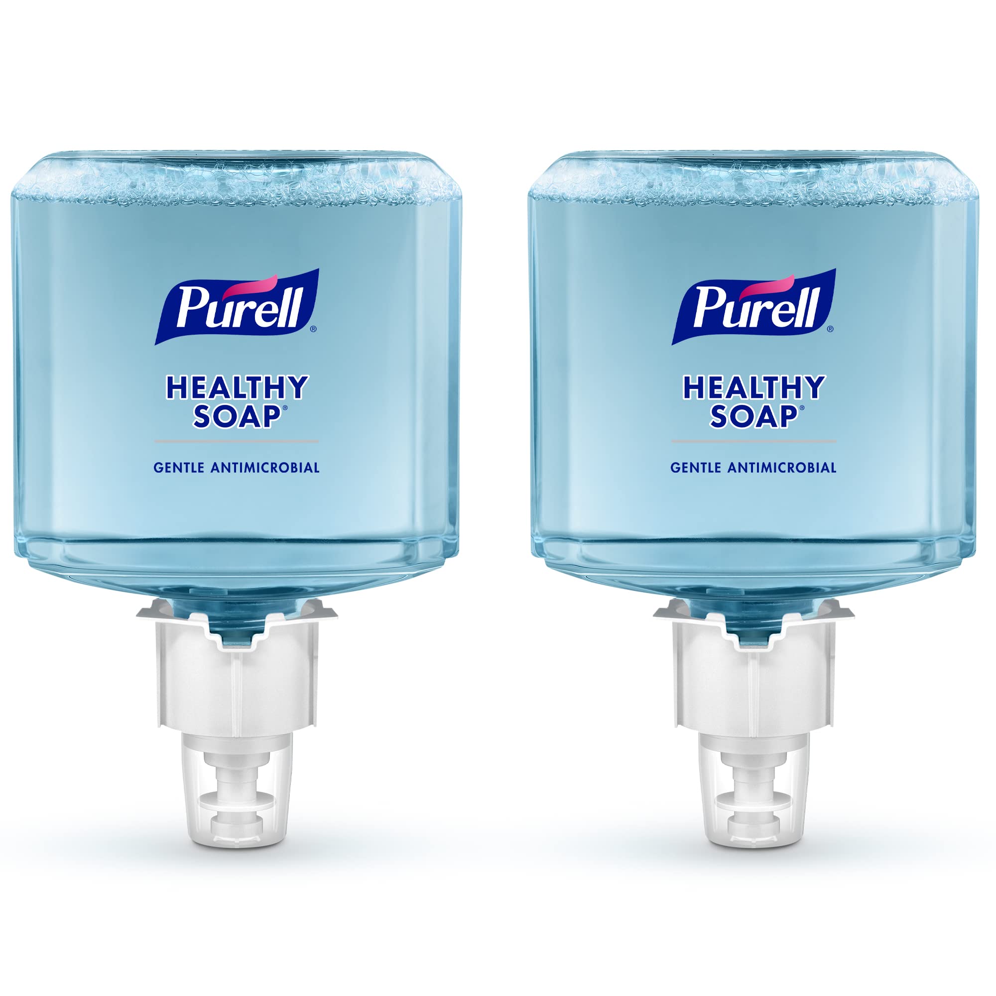 PURELL Brand HEALTHY SOAP 0.5% BAK Antimicrobial Foam, Lightly Fragranced, 1200 mL Refill for PURELL ES4 Manual Soap Dispenser (Pack of 2) - 5079-02 - Manufactured by GOJO, Inc.