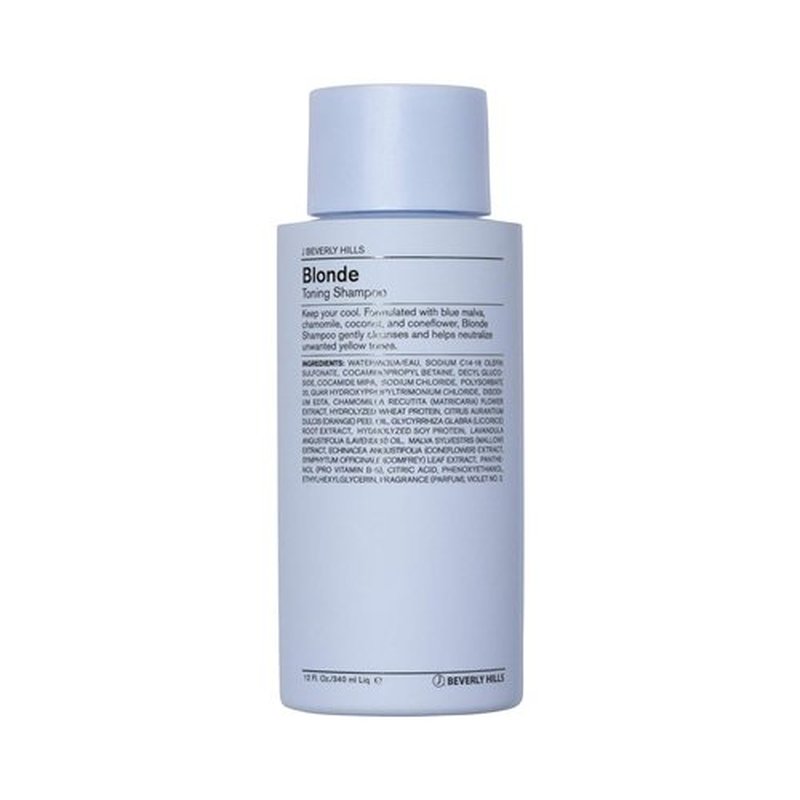 J Beverly Hills Blue Blonde Toning Shampoo - Deep Conditioning with Coconut Oil | 12 Oz & 32 Oz Options