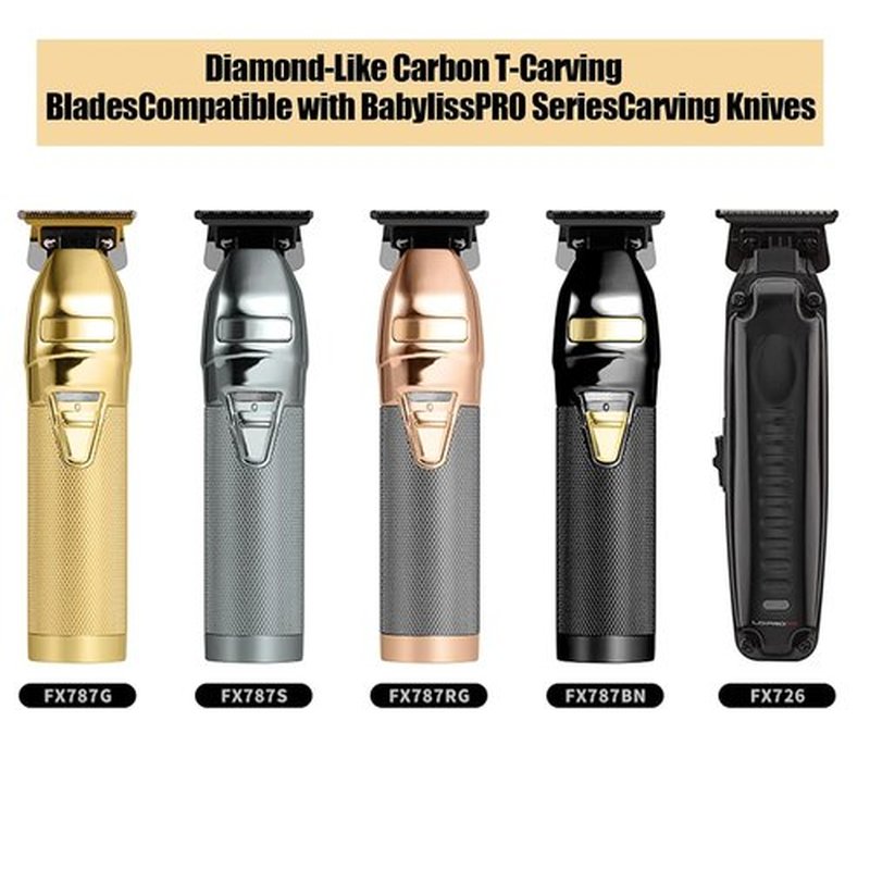 BaByliss PRO Gold FX707Z DLC Replacement Blades - Precision Trimmer Blades for FX787 & FX726 | 2-Pack