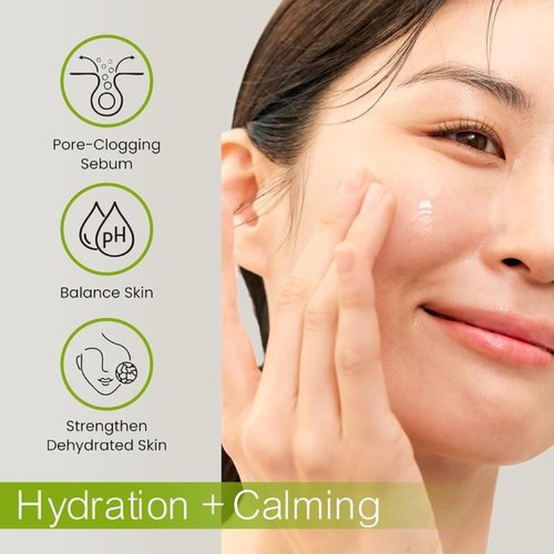 Green Cica Ampoule with 72% Green Tea, Cica & 8-Layer Hyaluronic Acid | Soothing & Sebum Control Pore Serum for Blackheads and Enlarged Pores | For Oily & Combination Skin (1.7 fl oz)